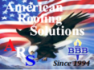 Logo for ARS American Roofing Solutions LLC.