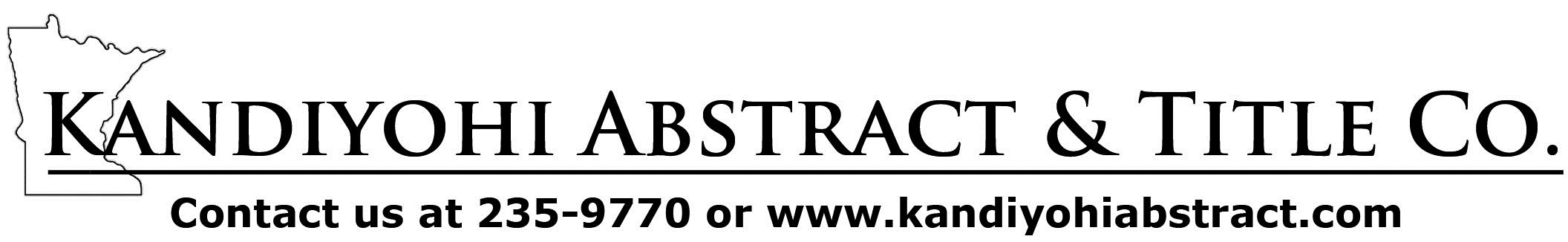 Kandiyohi Abstract and Title Co. logo