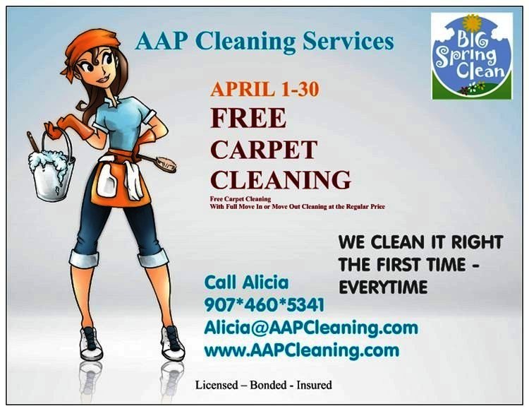 Free Carpet Cleaning 1-30 APR