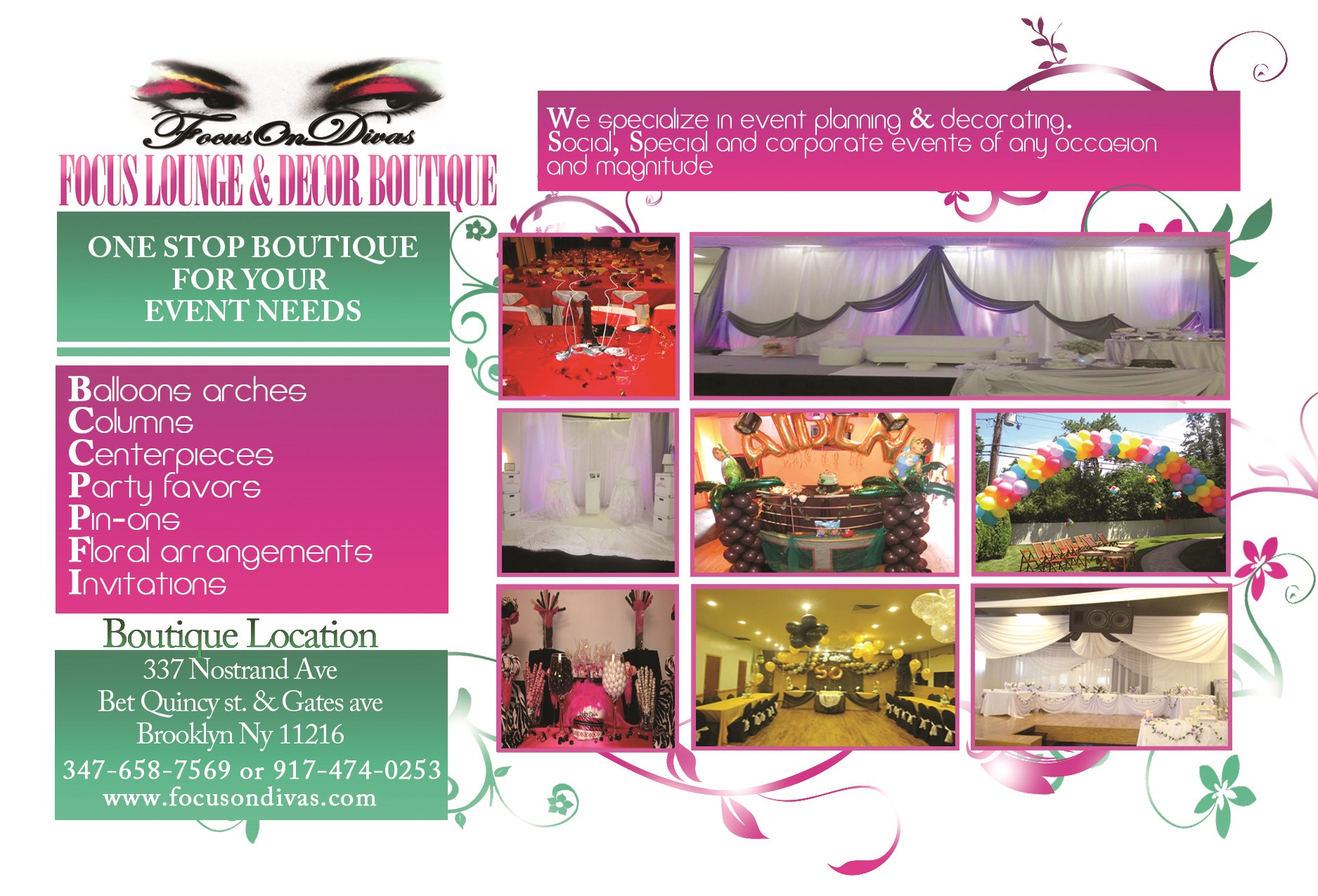 FocusOnDivas Event Planners logo