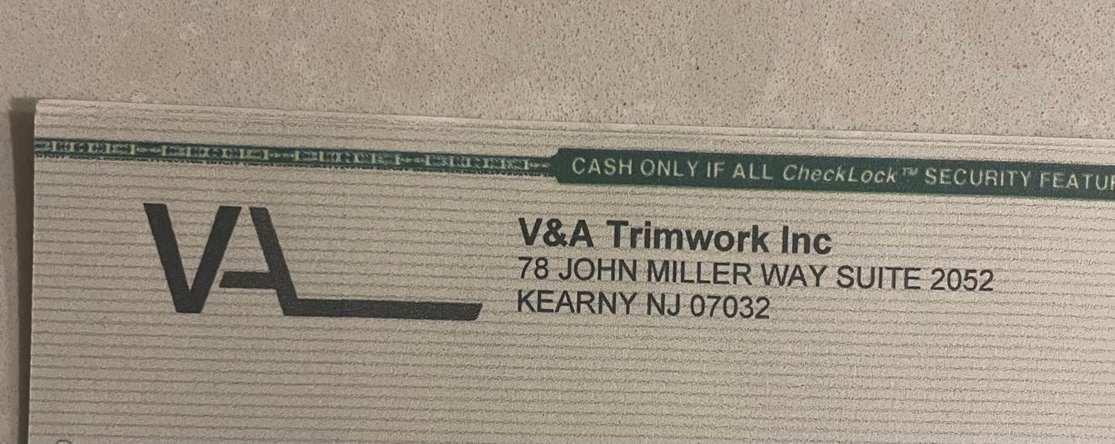 Avatar for V&A TRIMWORK LCC 