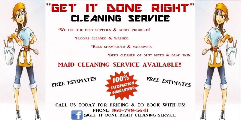 get it done right cleaning service logo