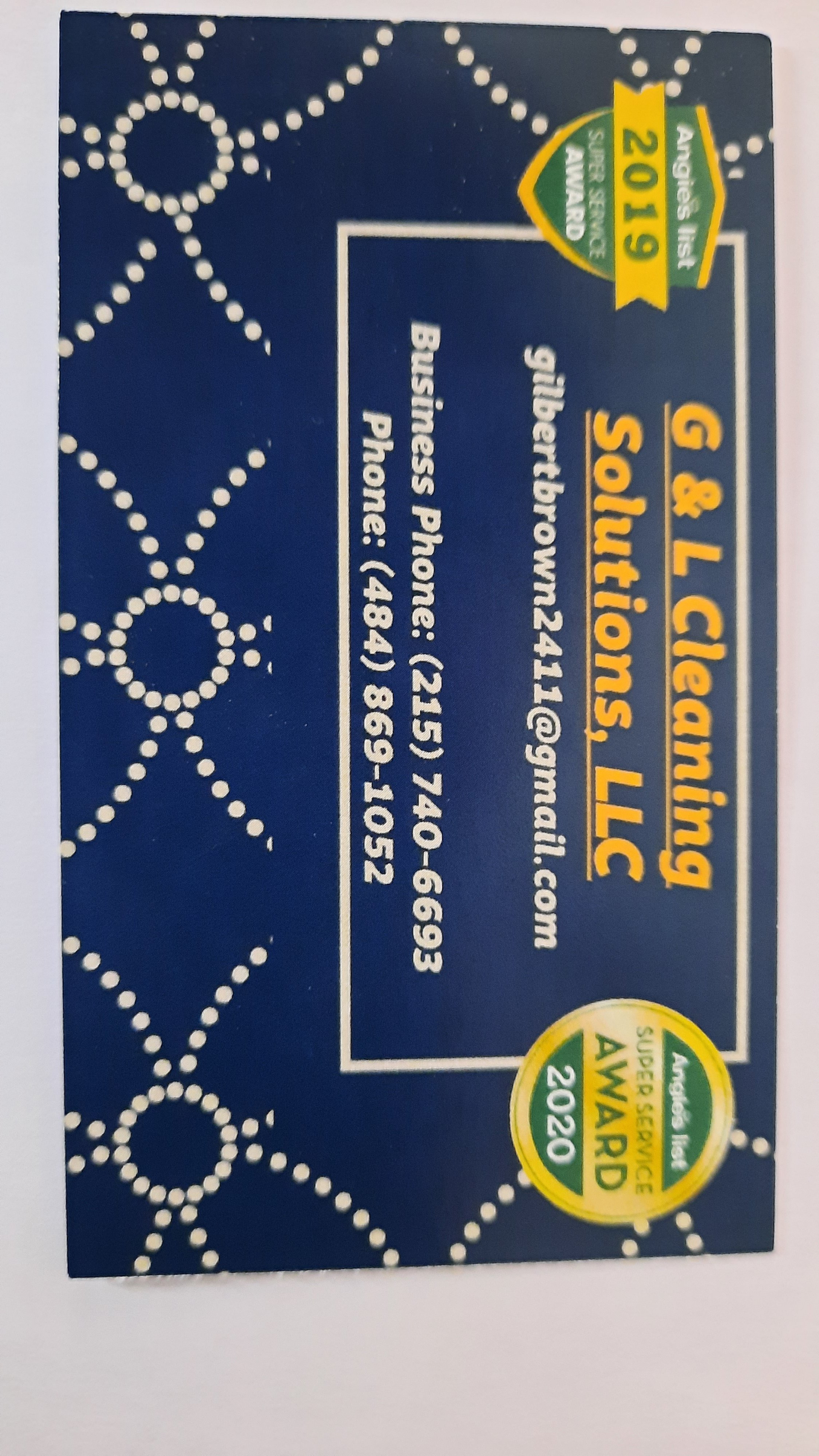Logo for G&L Cleaning Solution LLC
