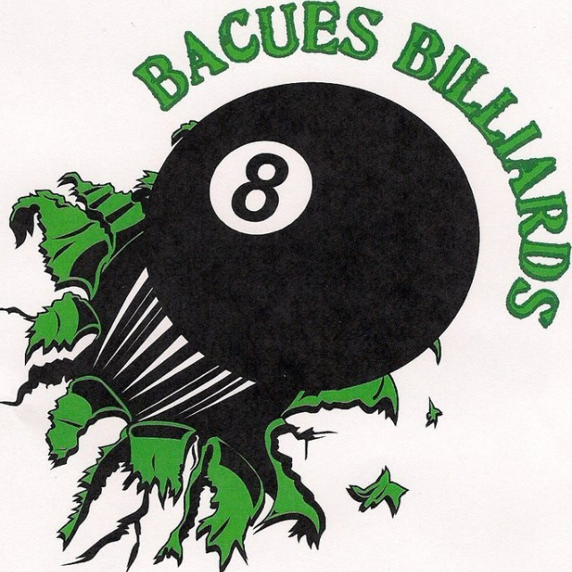 Logo for BACUES BILLIARDS