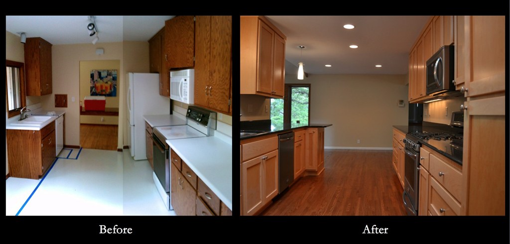 Kitchen Remodel before and after