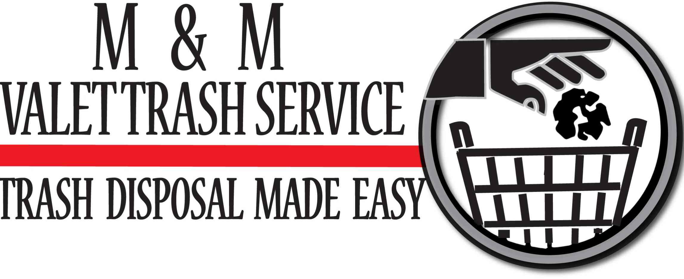 M & M Valet Trash Service logo