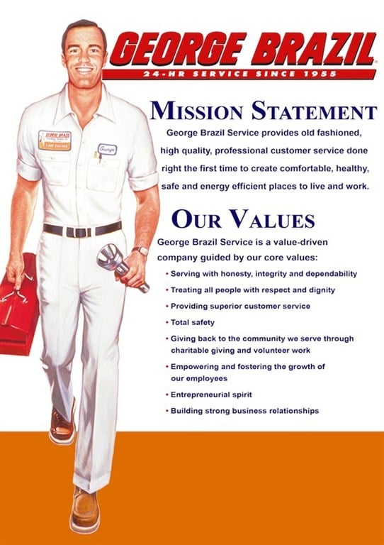 George Brazil - Mission and Values