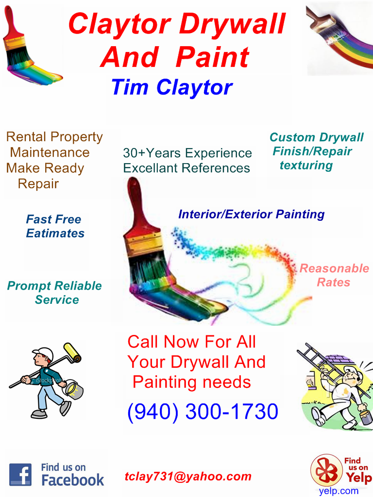 Logo for Claytor Drywall and Paint
