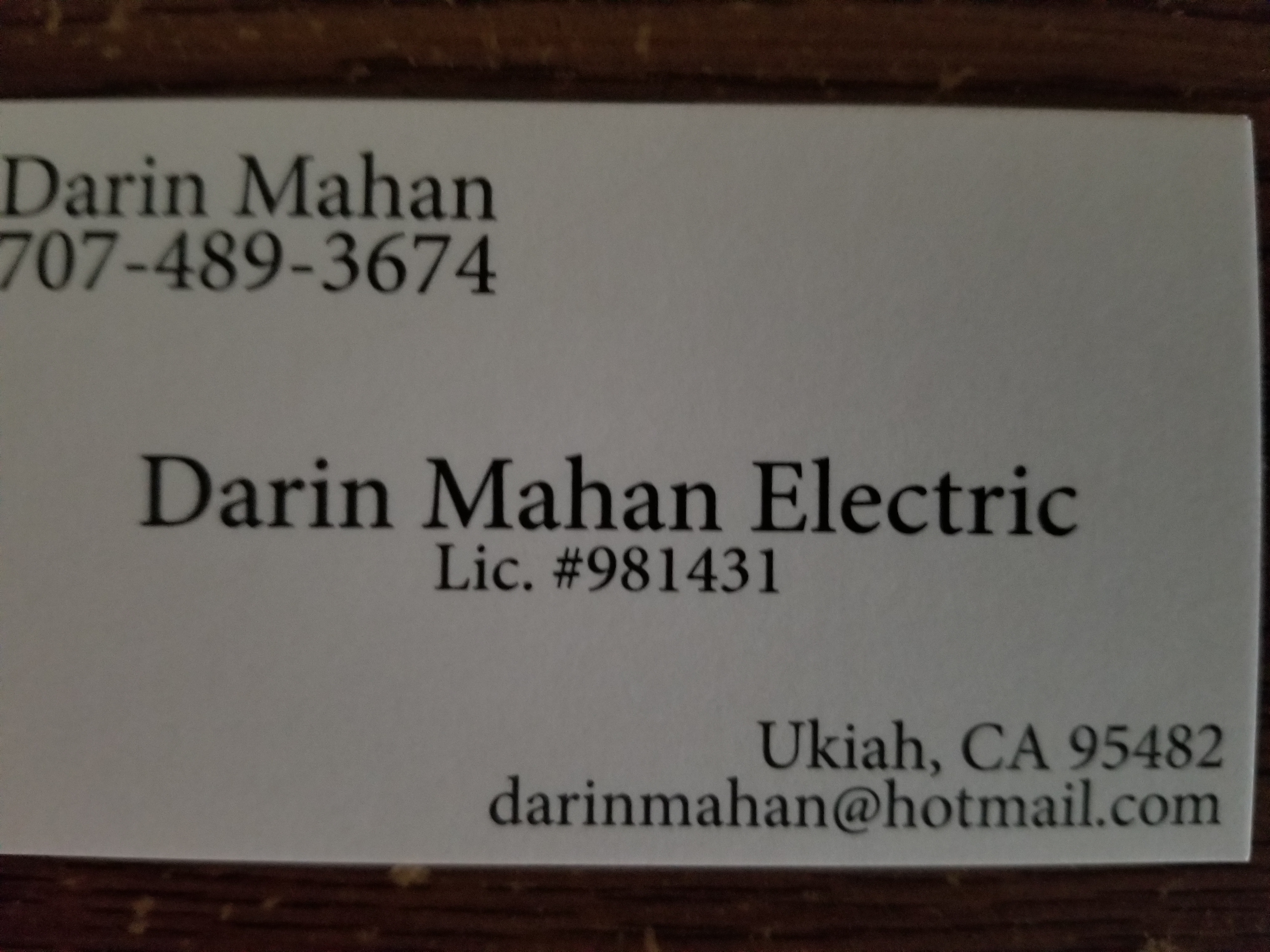 Avatar for darin mahan electric