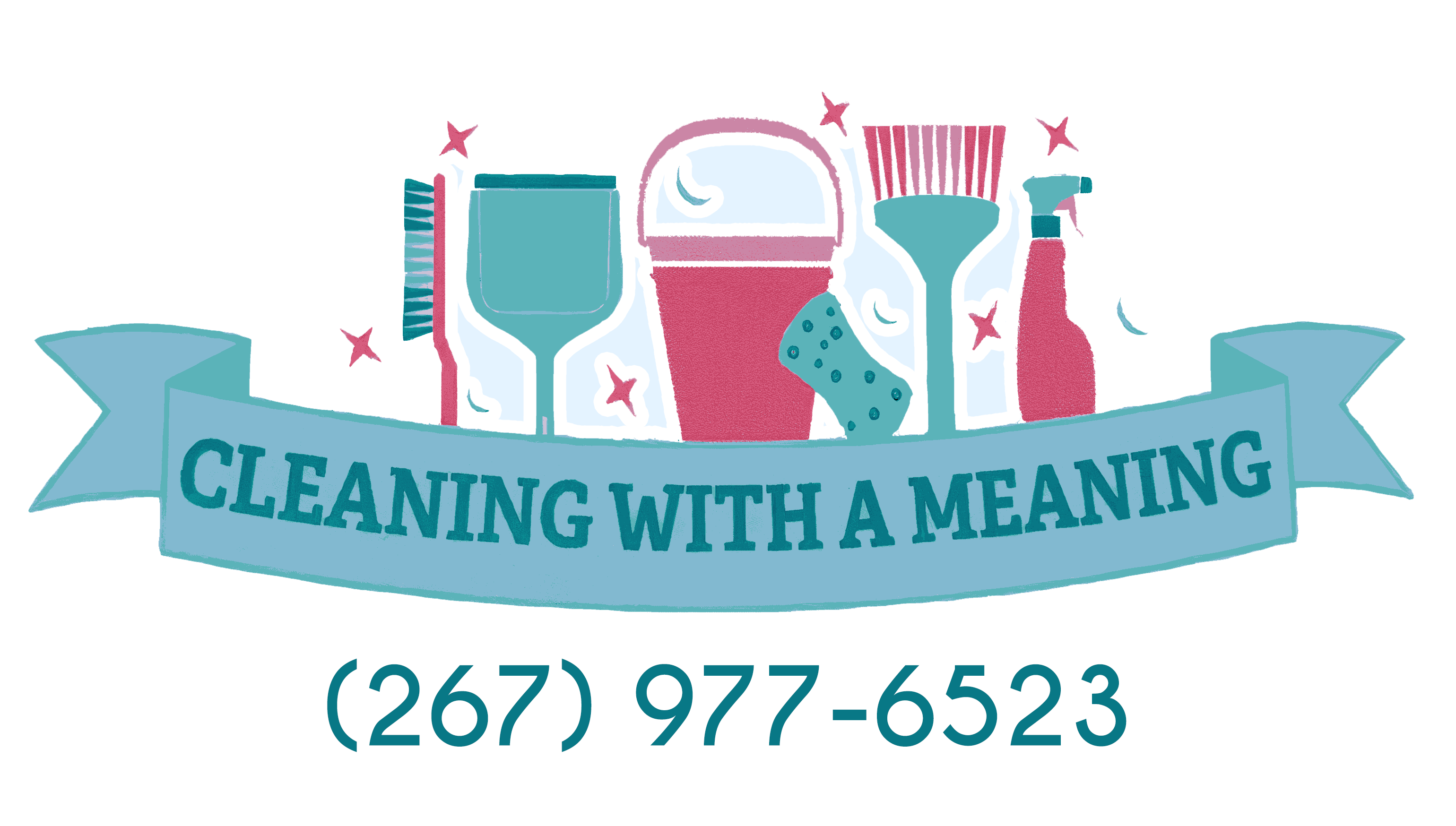Cleaning with a meaning logo