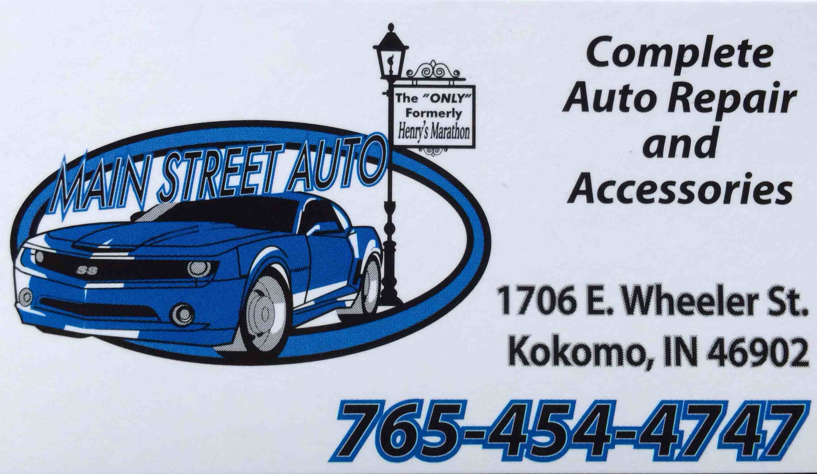 Logo for MAIN STREET AUTO FORMERLY HENRY'S MARATHON