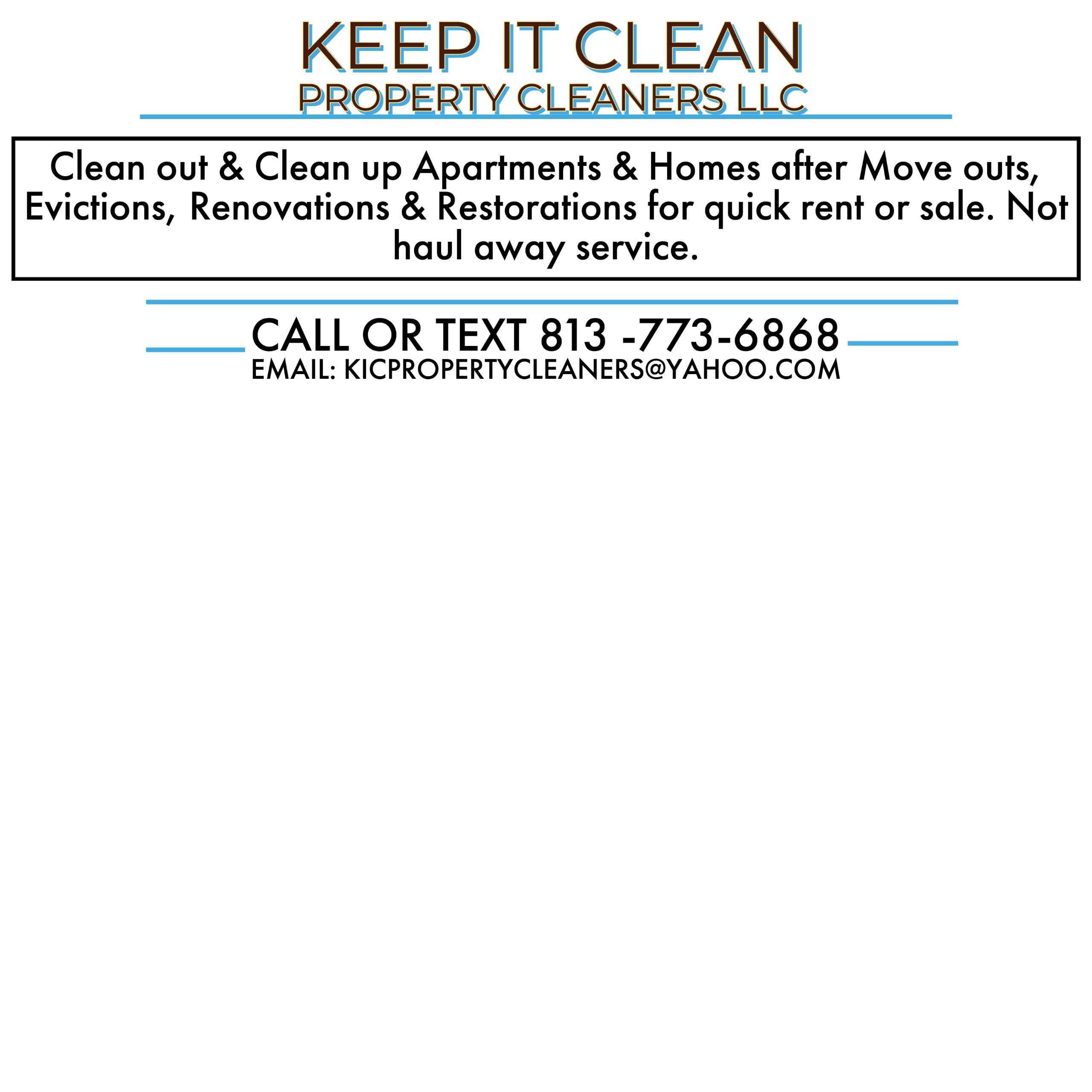 Keep It Clean Property Cleaners LLC logo