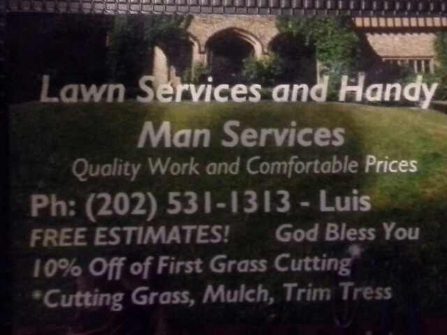 Lawn and Handy Man Services logo