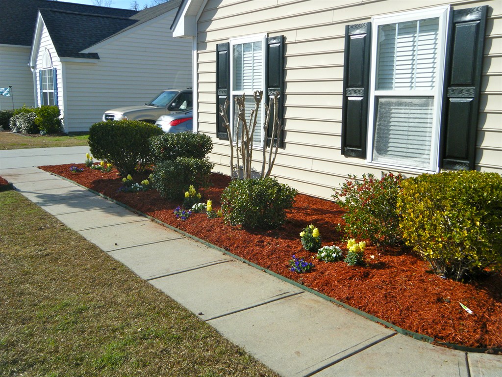 new mulch and flowers for the spring