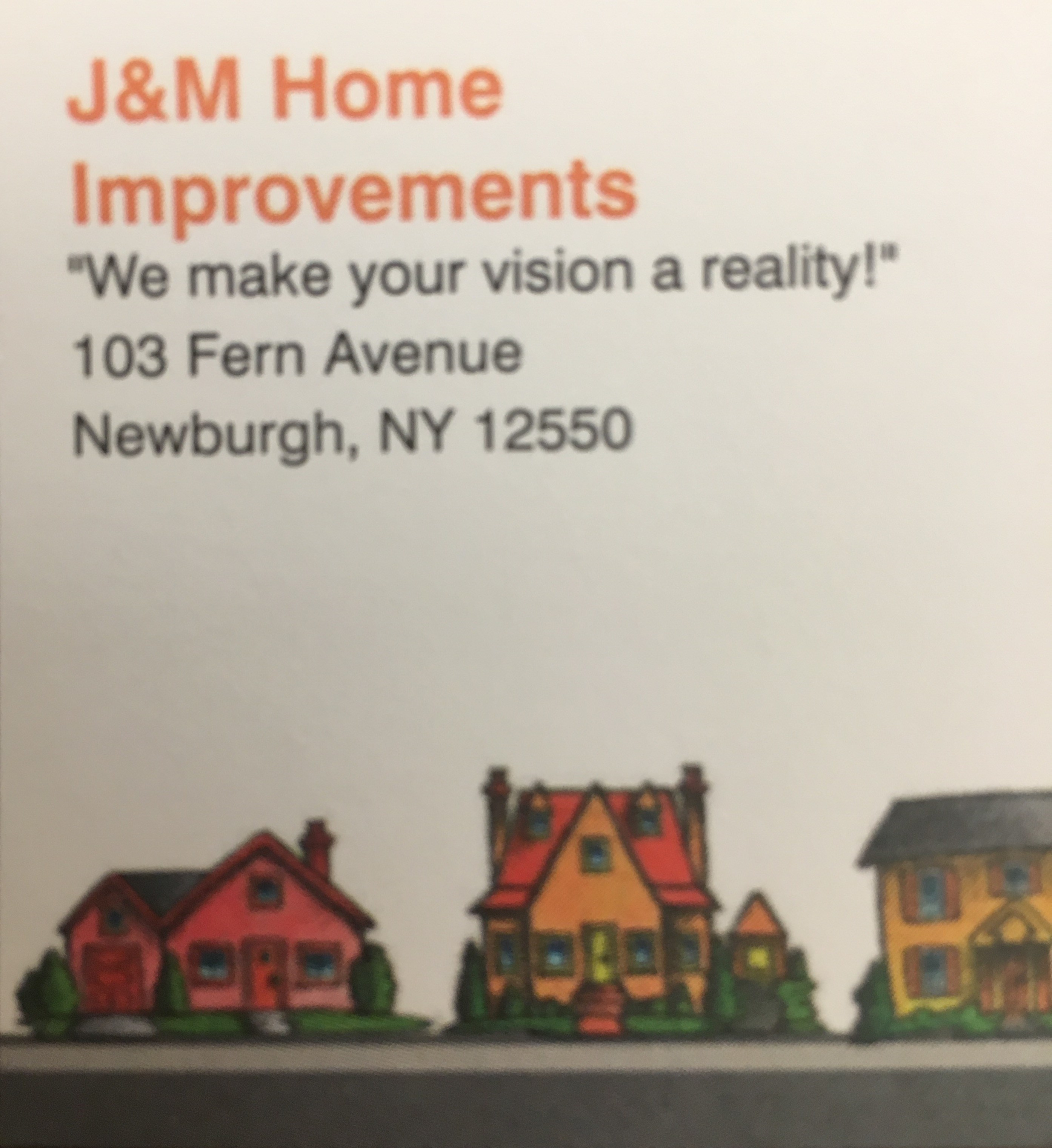 J & M Home Improvements logo