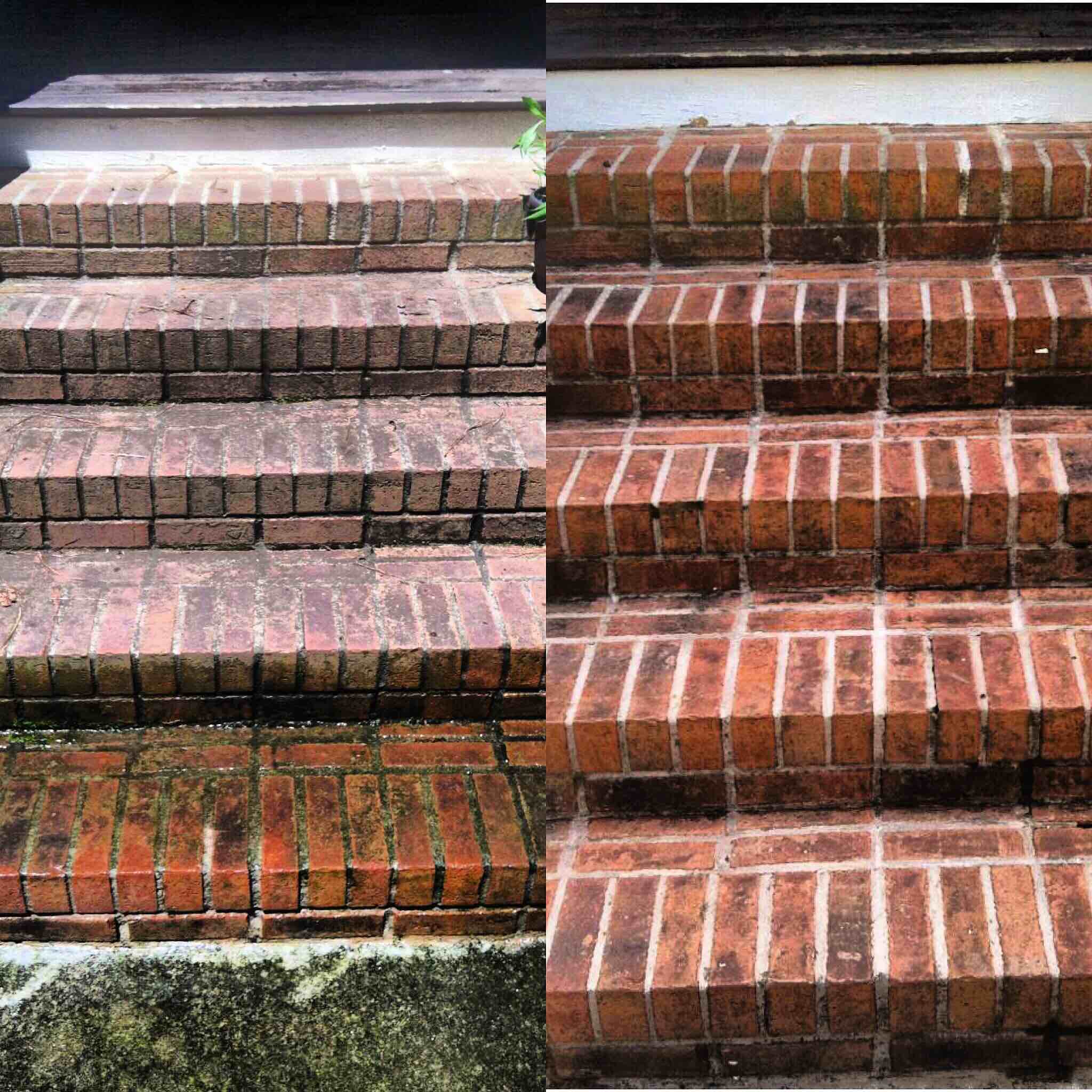 BEFORE AND AFTER RESIDENTIAL BRICK STEPS