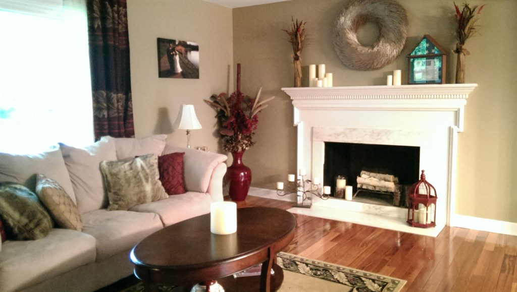 Transitional living room