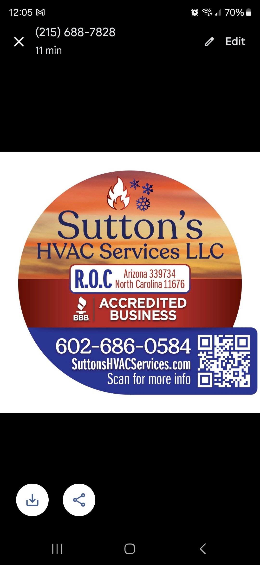 Avatar for Sutton's HVAC Service's LLC.