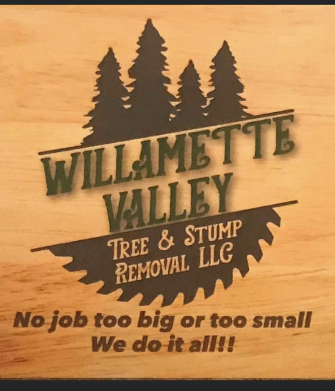Logo for Willamette Valley Tree & Stump Removal 