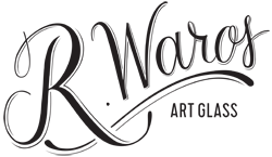 R. Waros Art Glass logo