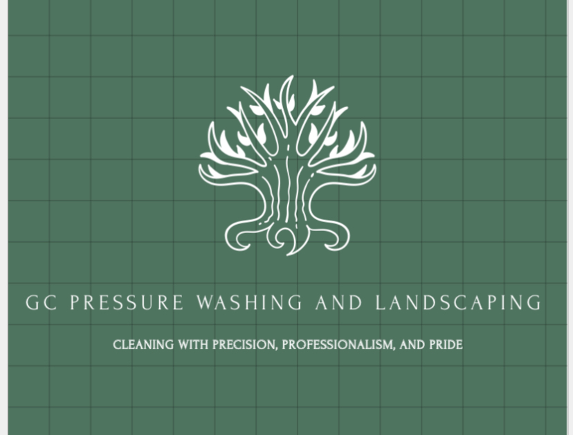 GC landscaping and pressure washing  logo