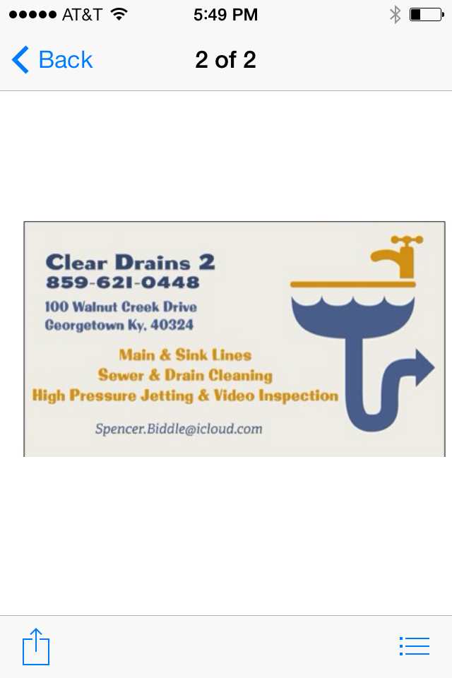 Logo for Clear Drains 2