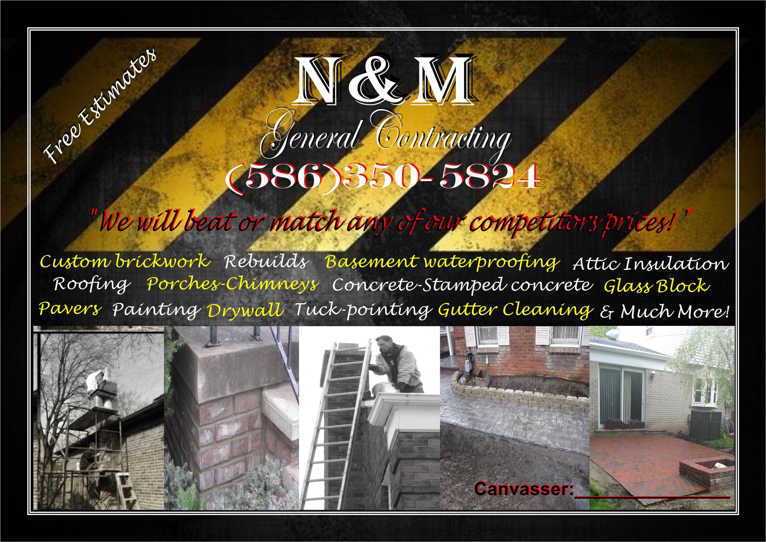 Logo for N&M General Contracting