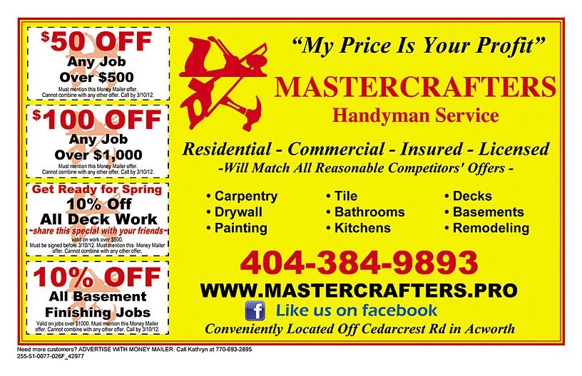 Mastercrafters Handyman Services logo