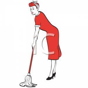 A Lady and A Mop logo