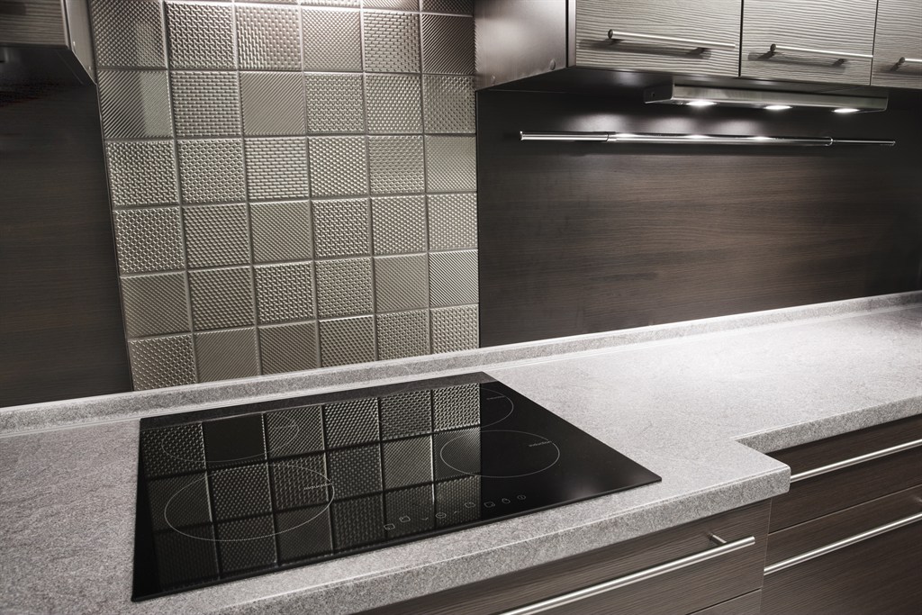 Stainless Tile Backsplash