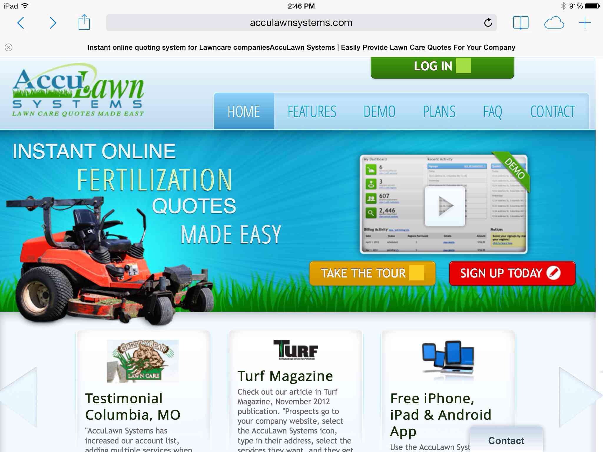 AccuLawnCare.com logo