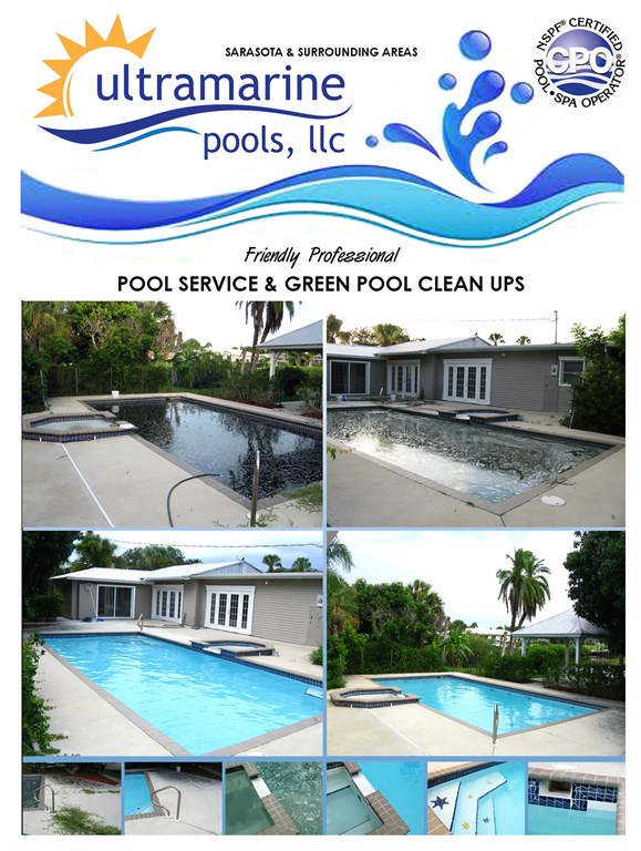 Green Pool Clean Up (Before and After)