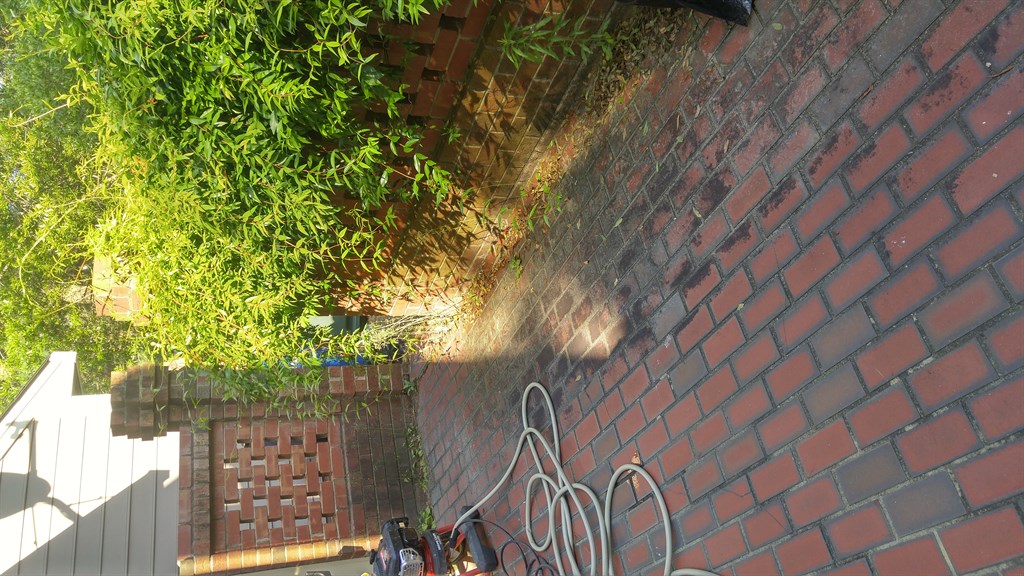 Before we power wash