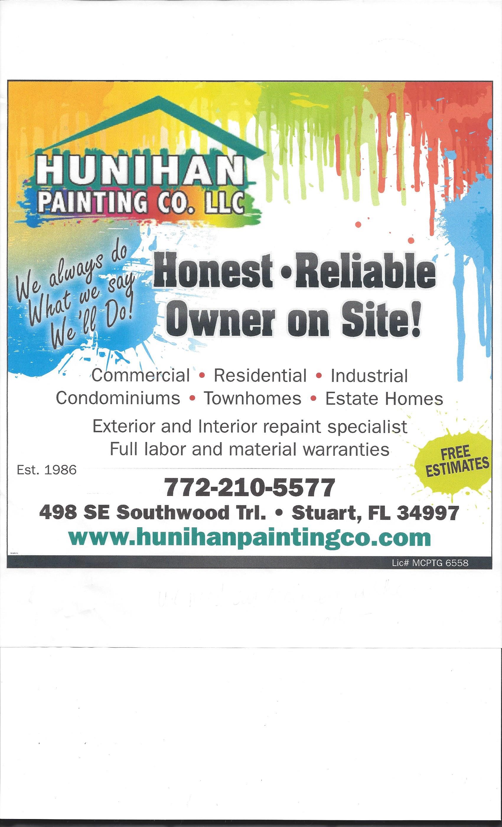 Logo for Hunihan Painting Co LLC