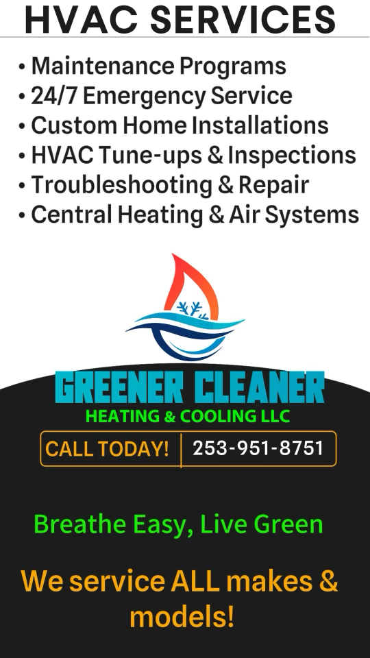 Logo for Greener Cleaner Heating & Air LLC
