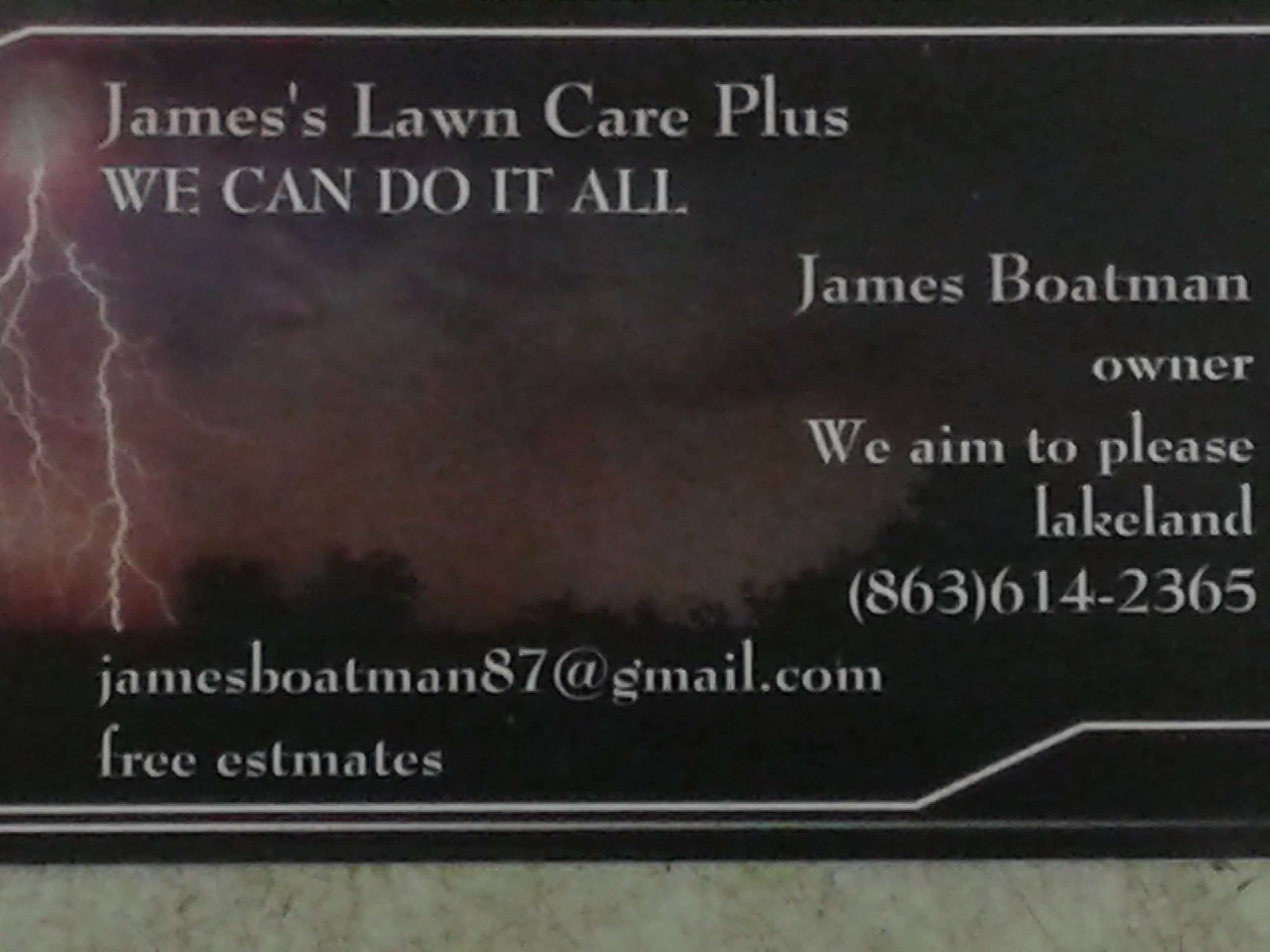 james's lawn care plus logo