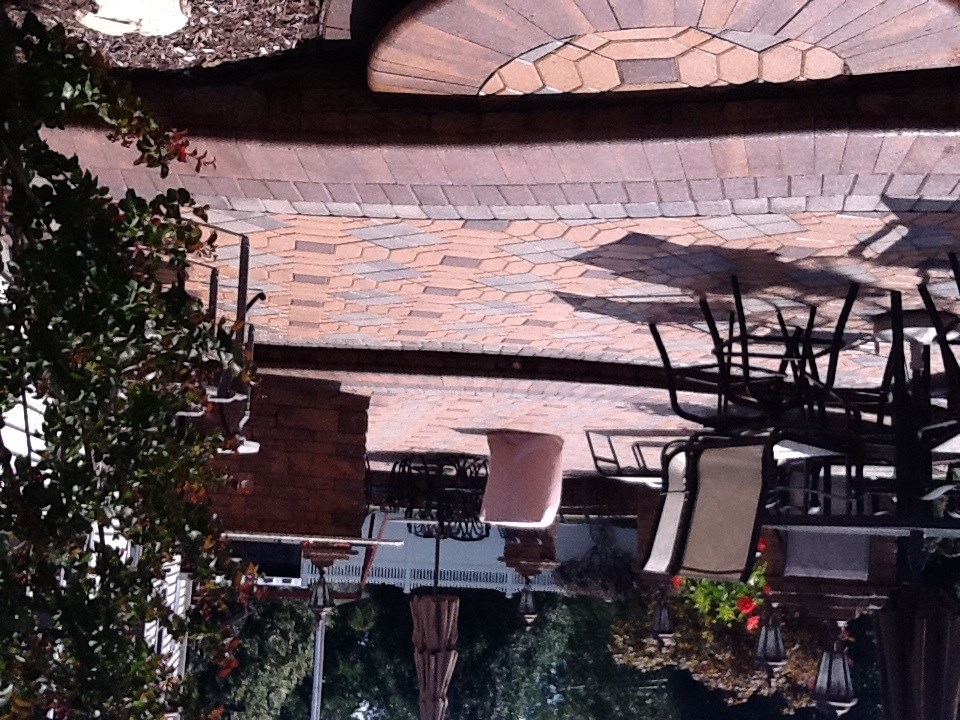 Raised patio