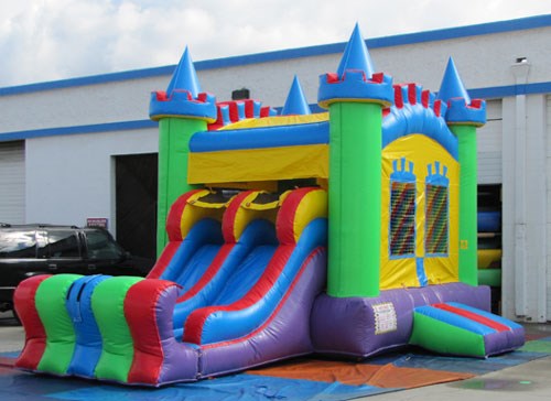 Double Slide Bounce House
