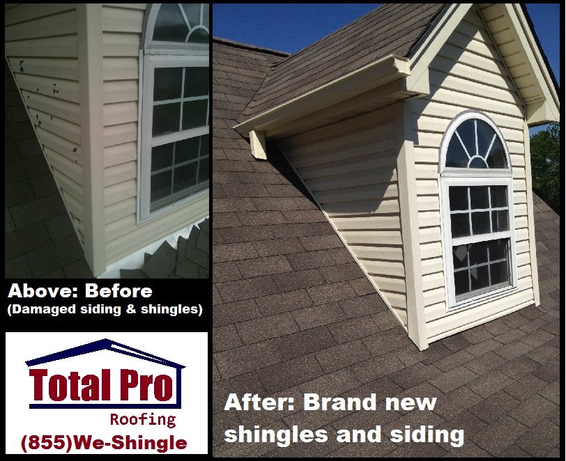 Before and After: New Shingles and Siding