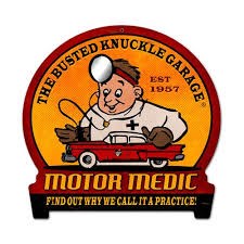 Busted Knuckle small engine repair logo