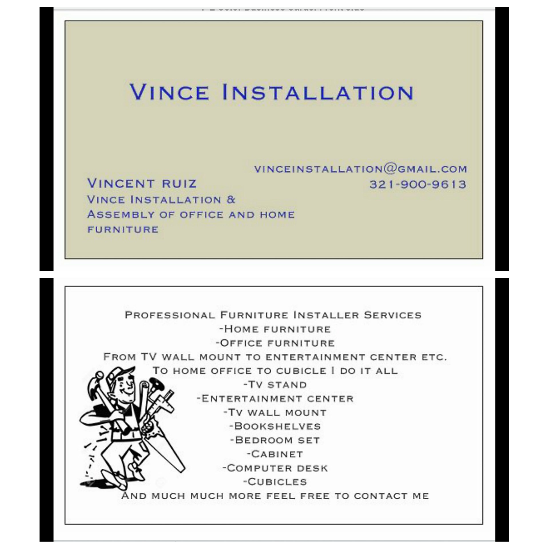 Avatar for Vince Installation We Do It All
