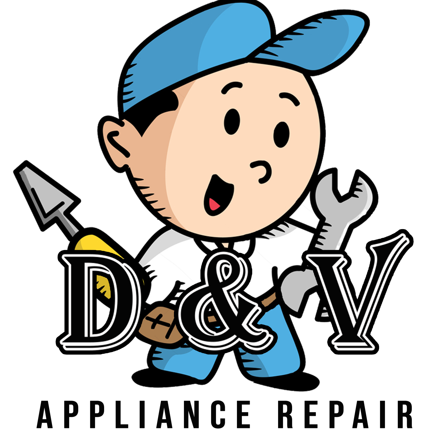 D&V appliance repair logo