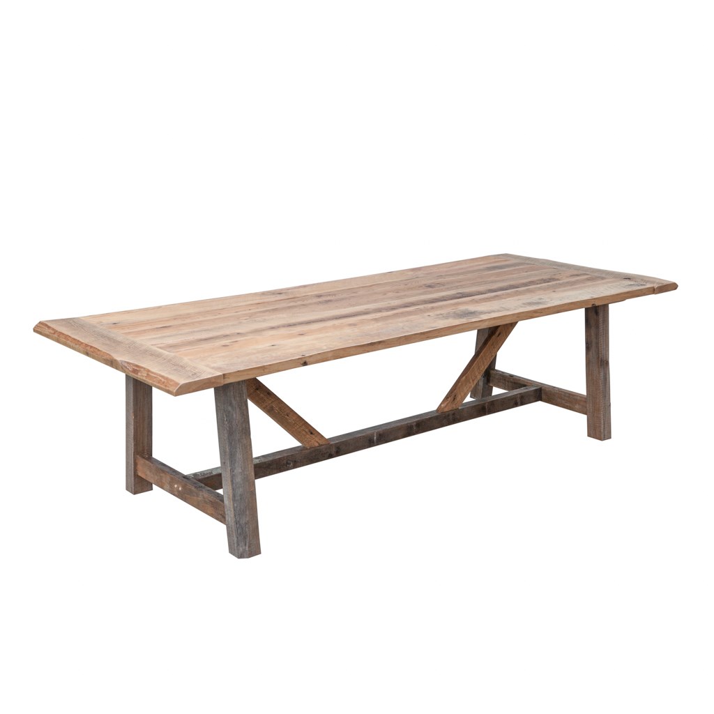 Reclaimed Barnwood Beam Table