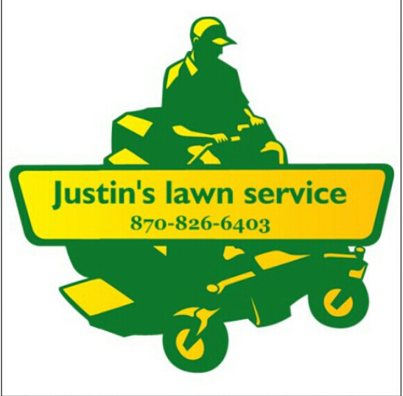 Justin's lawn service logo