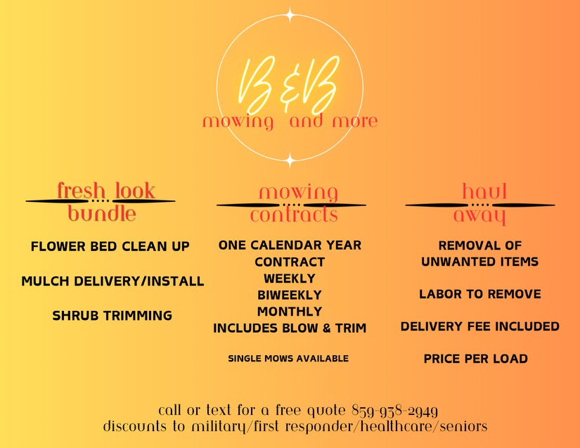 Avatar for B&B mowing and more