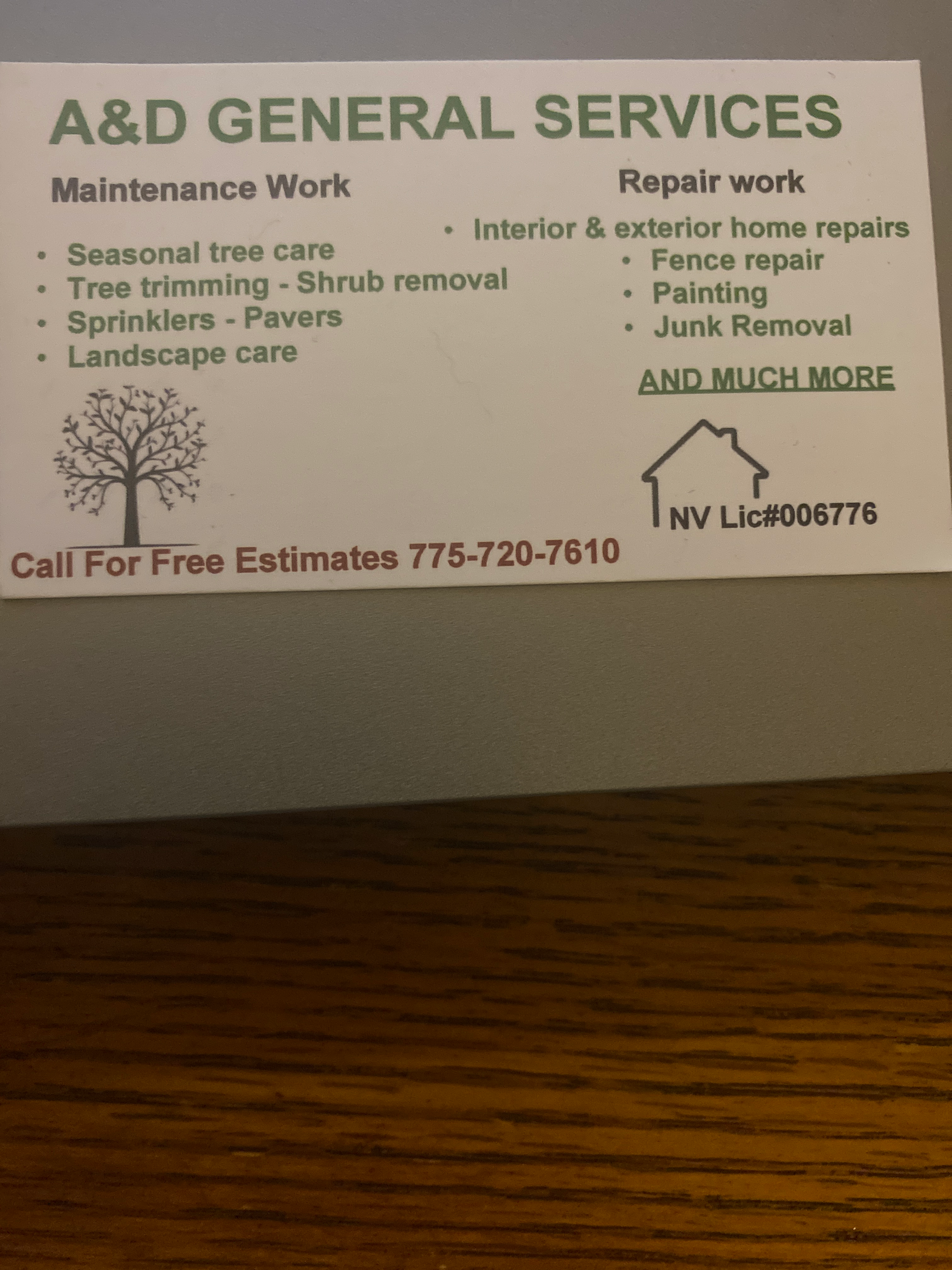 Avatar for A&D GENERAL SERVICES