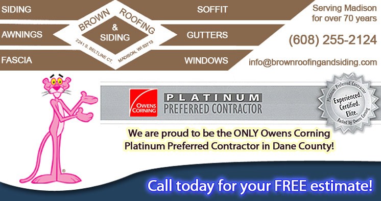 Logo for Brown Roofing & Siding