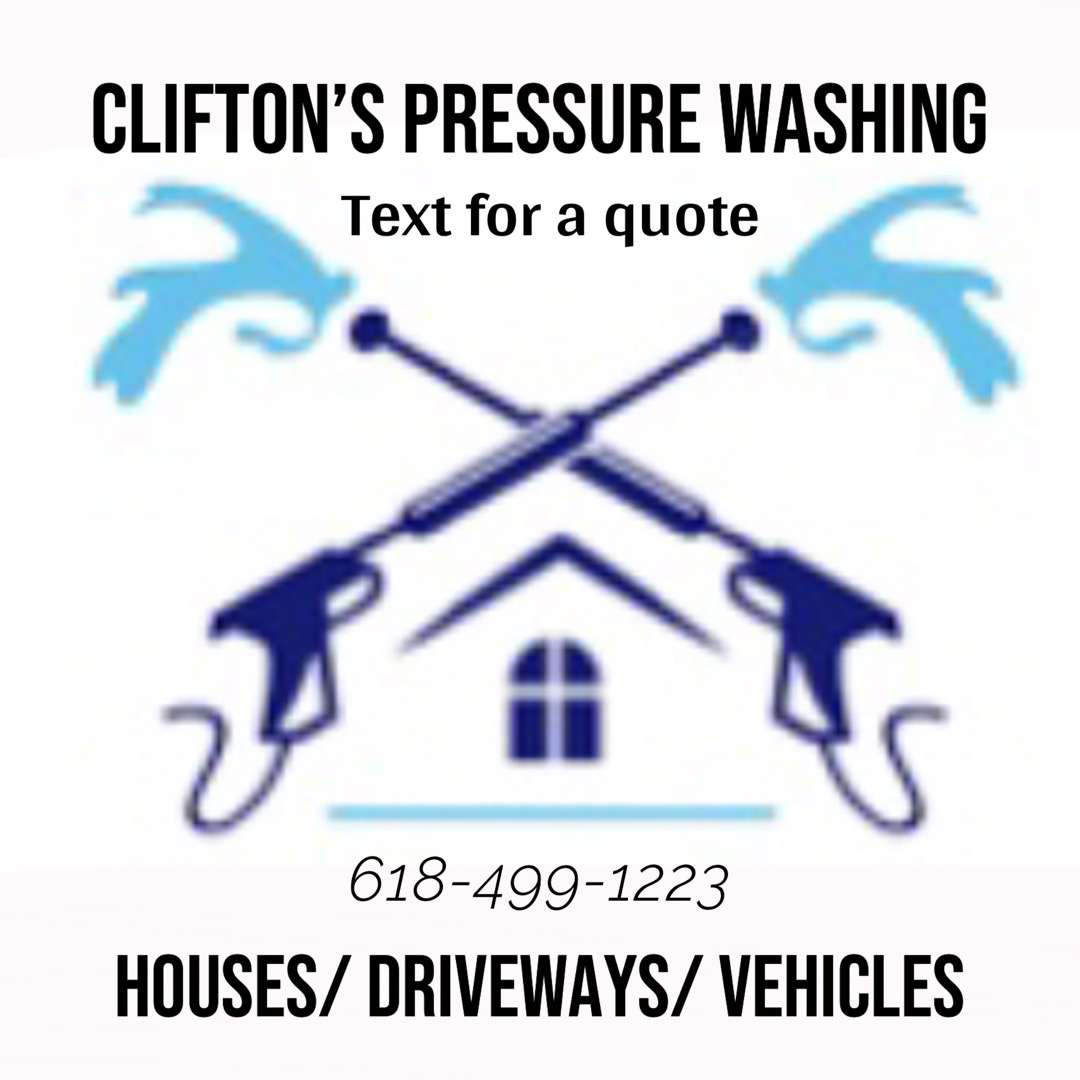 Cliftons pressure washing logo