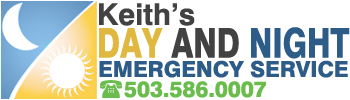 Keith's Day and Night Emergency Service logo