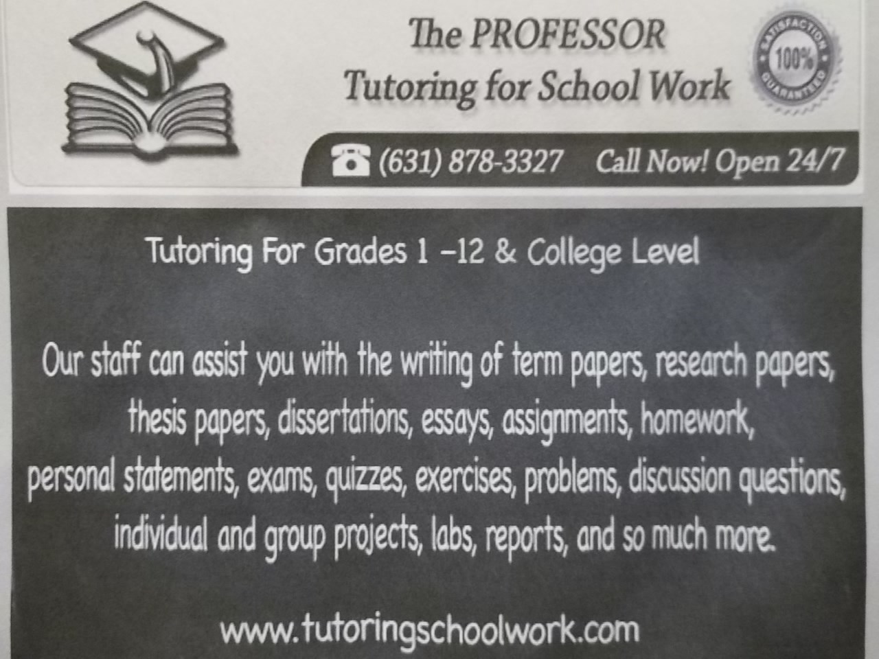 Logo for Tutoring, Writing, & Research Paper Helpline